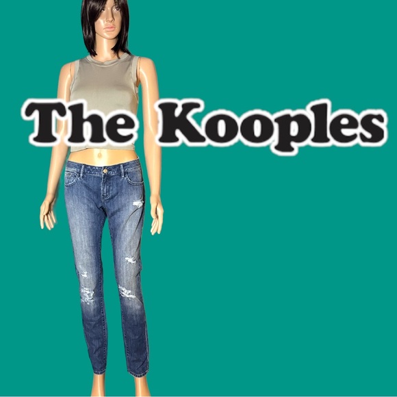 The Kooples Denim - NWOT⭐️👖The Kooples low rise distressed skinny jeans. Size 26 (30” waist)